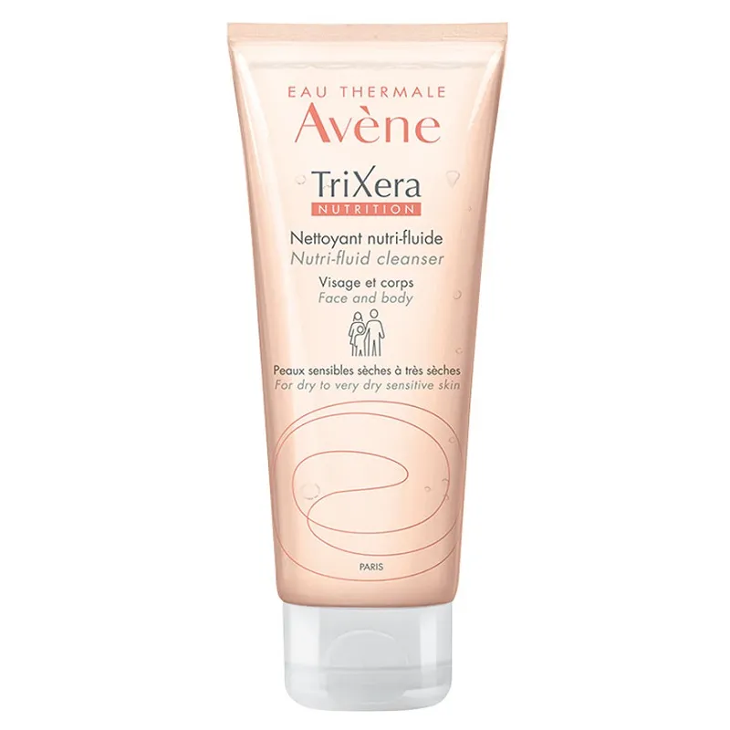 AVENE Gel de dus hidratant pentru piele sensibila si uscata  Trixera Nutrition, 100 ml, Pierre Fabre