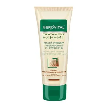 Masca intensiv regeneranta cu petroleum Tratament Expert, 150 ml, Gerovital 1107