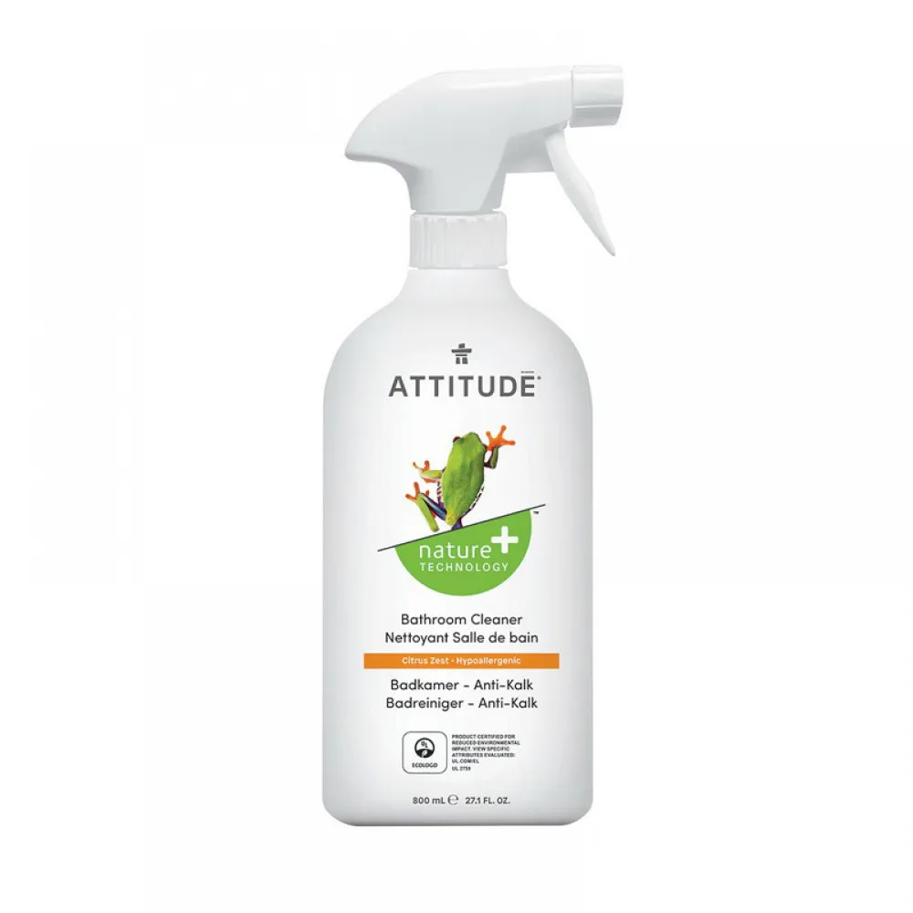Solutie de curatat depunerile de calcar din baie, coaja de citrice (800 ml), Attitude