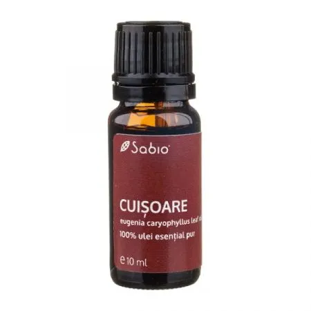 Ulei 100% pur esential Cuisoare, 10 ml, Sabio