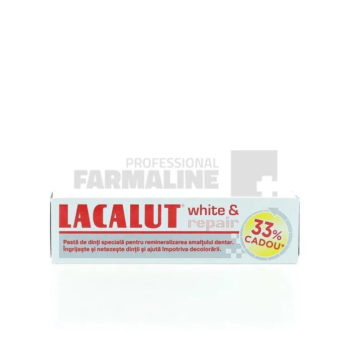 Lacalut White & Repair Pasta de  dinti  100ml (33% Cadou)