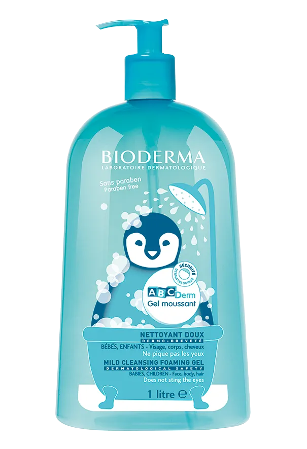 Gel spumant ABCDerm, 1 L, Bioderma