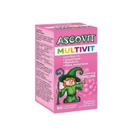 Ascovit Multivitamine, 60 comprimate masticabile