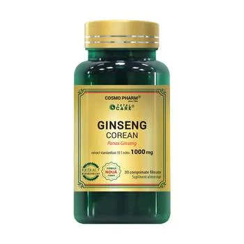 Ginseng Corean 1000mg, 30 tablete, Cosmopharm