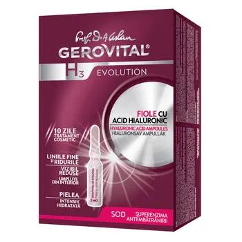 Fiole cu Acid Hialuronic 5%, 10 x 2ml, Gerovital