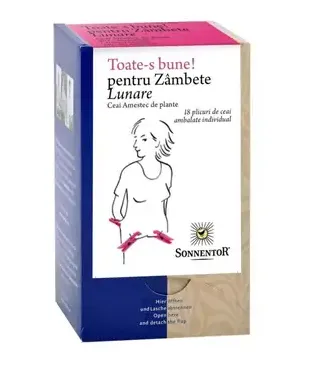 Ceai Toate-s bune! Zambete lunare, 18 plicuri, Sonnentor