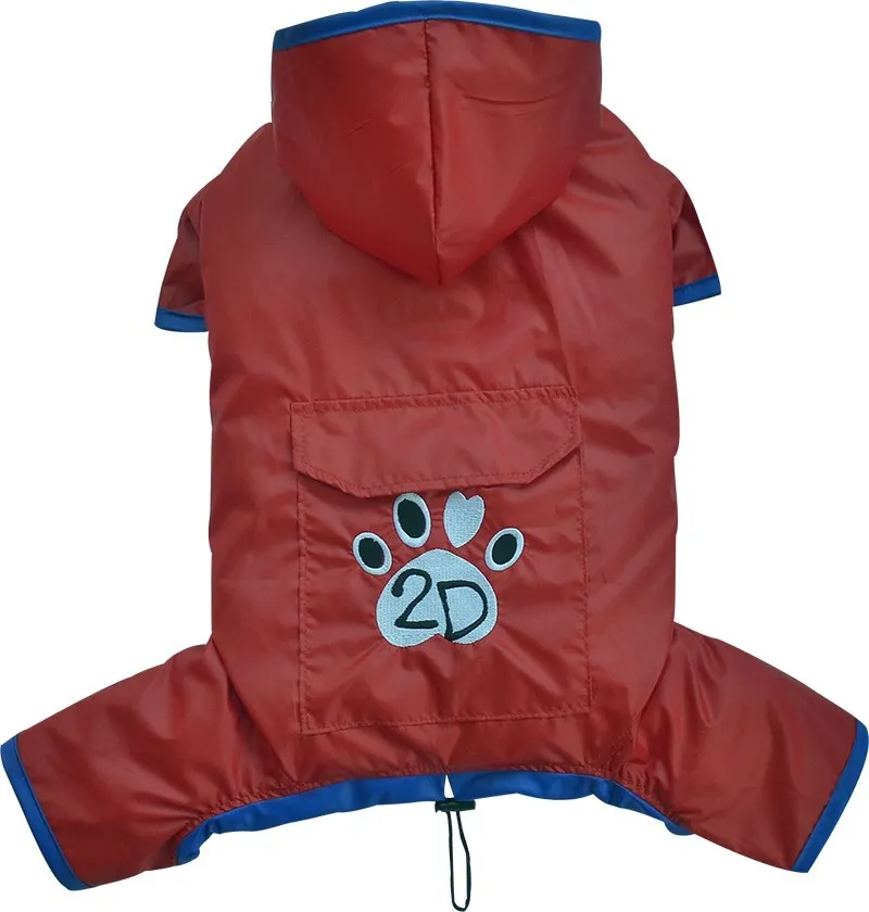 Pelerina ploaie cu gluga - rosu - Doggydolly - BD452