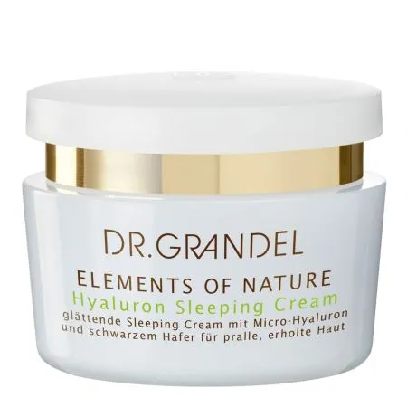 Crema de noapte cu acid hialuronic Hyaluron Sleeping Elements of Nature, 50 ml, Dr. Grandel