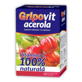 Zdrovit Gripovit Acerola x 60 comprimate de supt