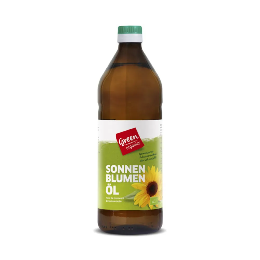 Ulei de floarea soarelui presat la rece bio (750 ml)