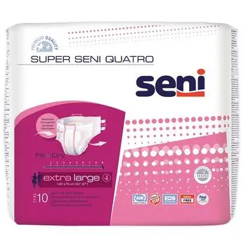 Scutecele cu sistem inchis Super Seni Quatro, Extra Large, 10 bucati, Bella Seni