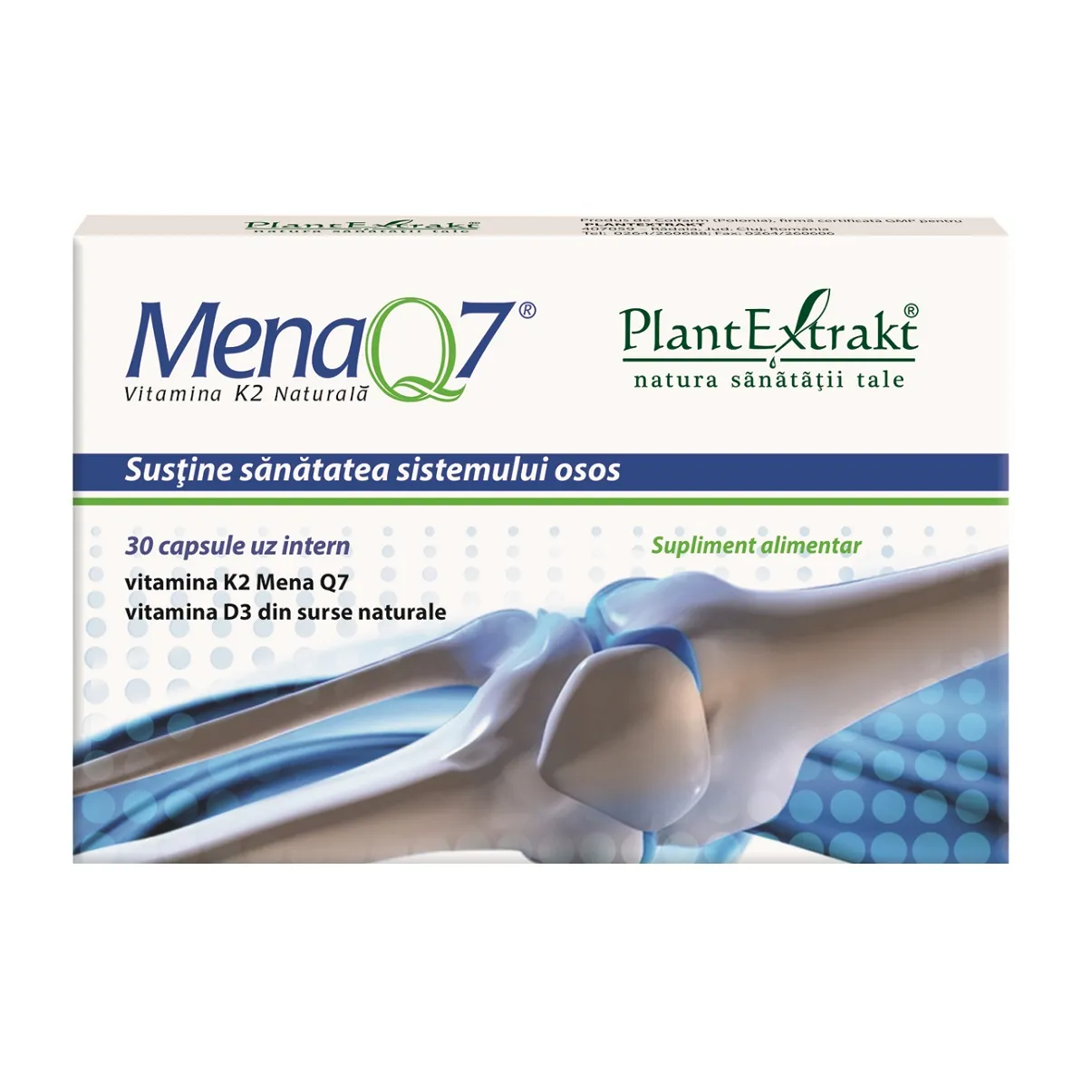 Mena Q7 Vitamina K 2  Naturala ,30 comprimate