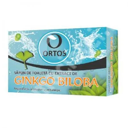 Sapun cu extract de ginkgo biloba, 100 g, Ortos