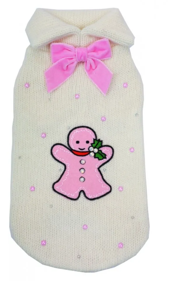Pulover Ginger bread man roz - 3052