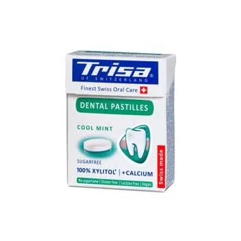 Pastile dentare cu xylitol Cool Mint, 25g, Trisa