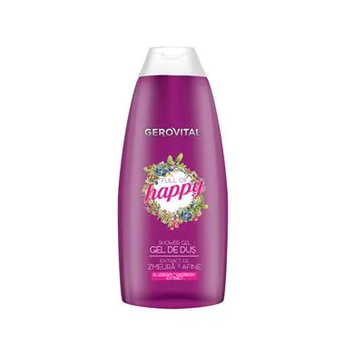 Gerovital Full of Happy Gel de dus cu Extract de Zmeura si Afine 250 ml