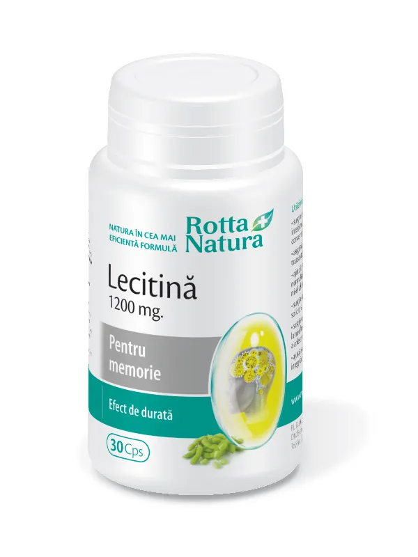 LECITINA 1200mg,30 capsule,Rotta Natura