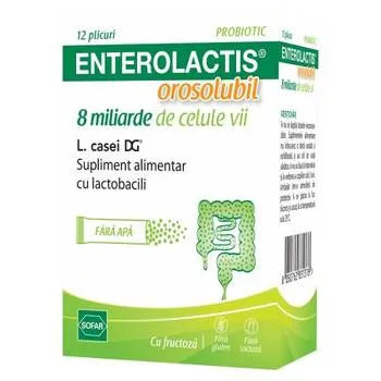 Enterolactis 8 miliarde celule vii, 12 plicuri, Sofar