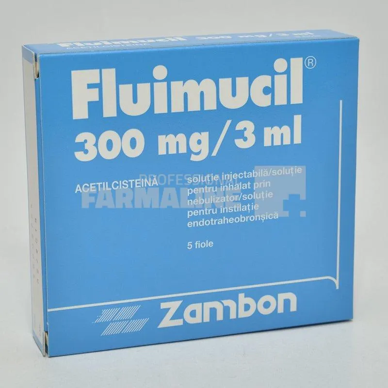FLUIMUCIL x 5 SOL.INJ./INHAL.NEBULIZ./INSTIL 300mg/3ml ZAMBON S.P.A. - CSC - ANGELINI