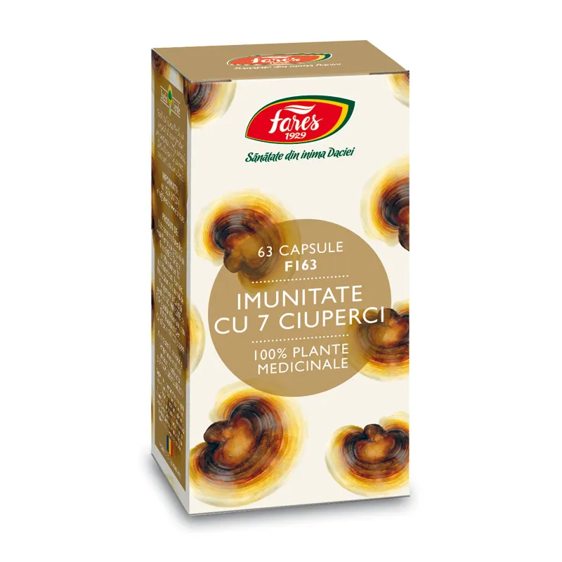 Imunitate cu 7 Ciuperci ,60 comprimate (Fares)