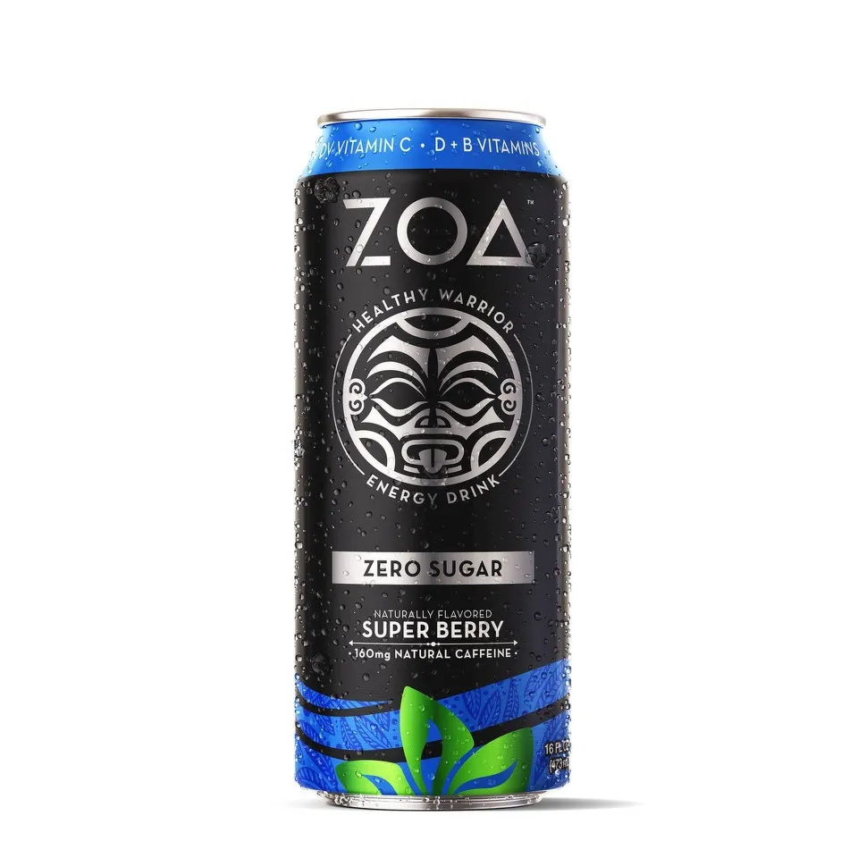 ZOA ENERGY DRING ZERO SUGAR SUPER BERRY 473ML