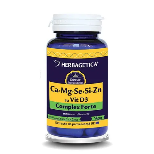 Ca+Mg+Se+Si organice x60cps(Herbagetica)