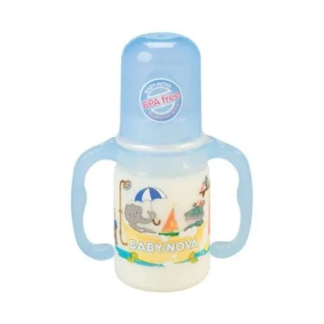 Baby Nova Biberon cu manere, PP fara bpa 46003, 125ml