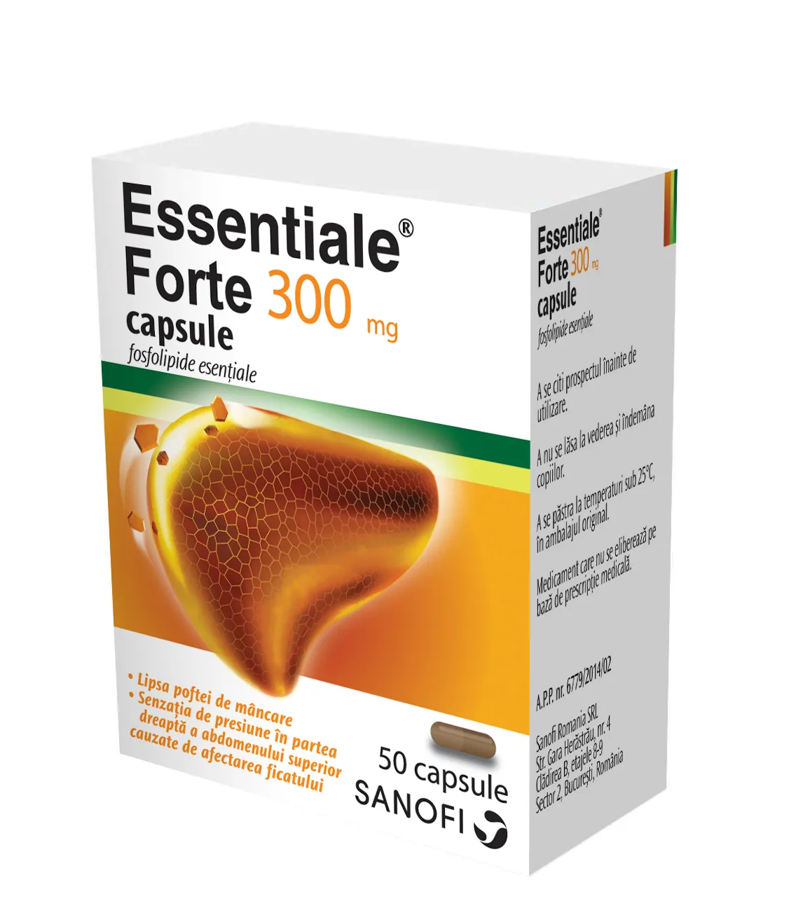 Essentiale Forte 300 mg, 50  capsule, Sanofi