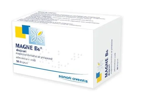 Magne B6, 50 drajeuri, Sanofi