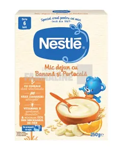 Nestle Mic Dejun cu Banane si portocale 6+ luni 250 g