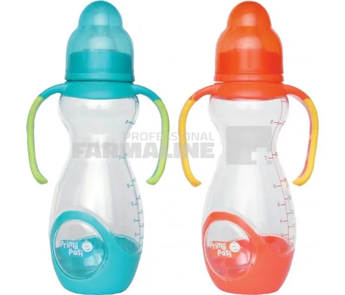 Primii Pasi R0126 Biberon usor de tinut cu manere 250 ml