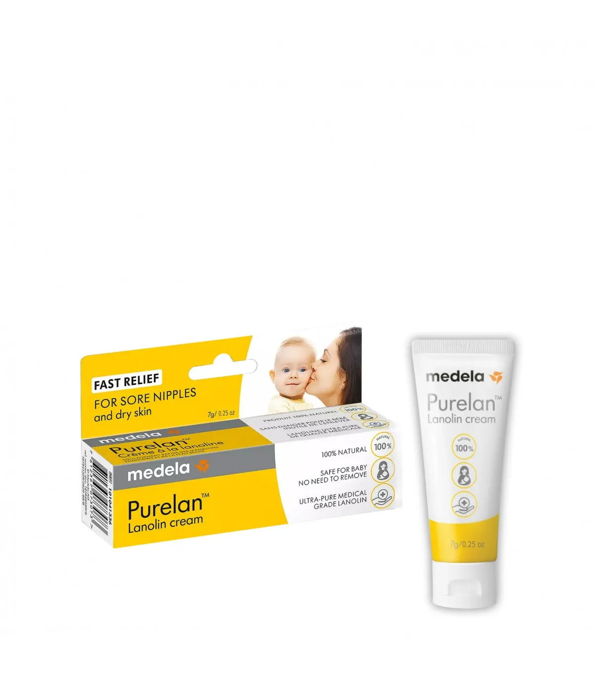 Purelan crema de lanolina ultra pura, 7 g, Medela