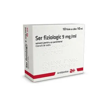 Ser Fiziologic 9 Mg/ml, 10 fiole, Antibiotice