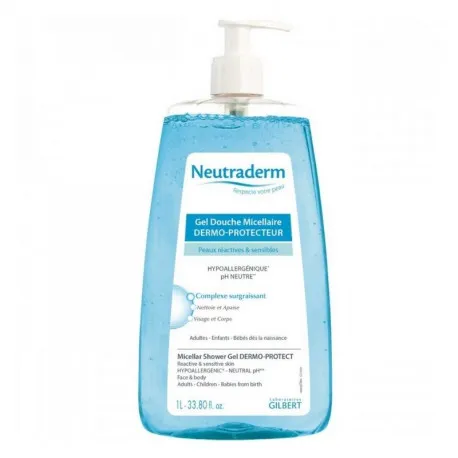 Neutraderm Gel de dus micelar dermo-calmant, 1000 ml