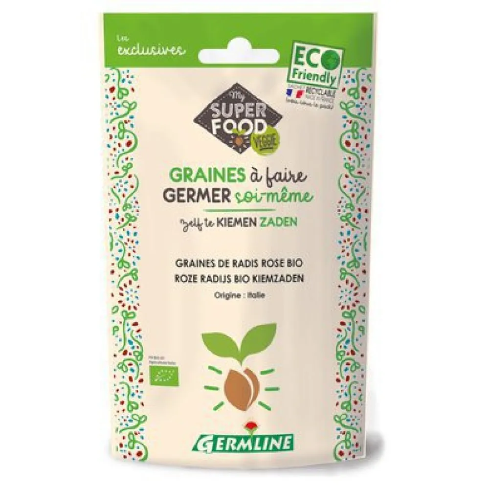 Ridiche rosie pentru germinat bio (100 g)