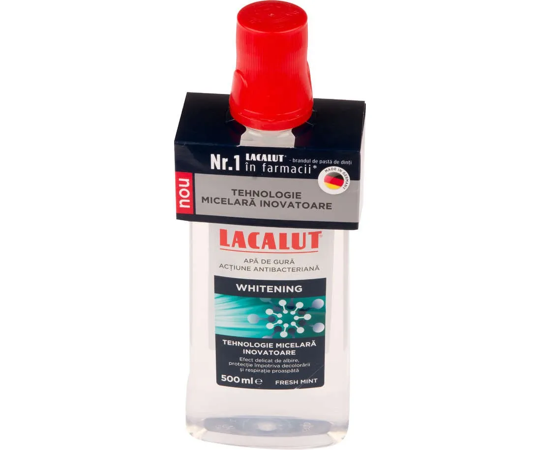 LACALUT WHITENING APA DE GURA MICELARA 500 ML