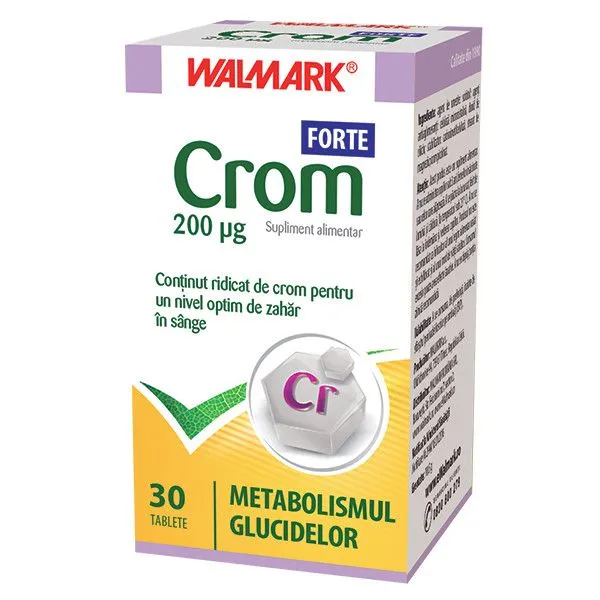 Crom Forte, 30 tablete, Walmark