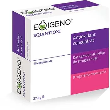 Eqiantioxi antioxidant concentrat, 28 comprimate, Eqigeno