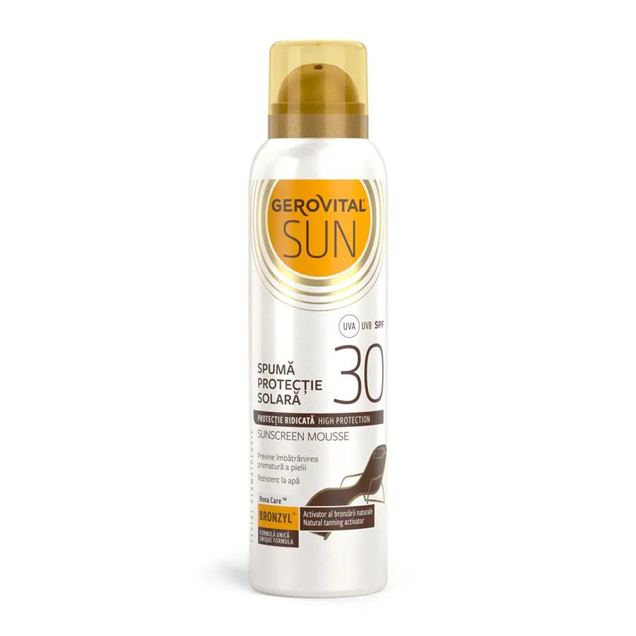 Spuma protectie solara SPF30, 150 ml, Gerovital Sun 4645