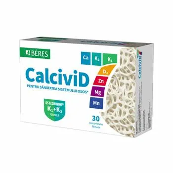 Calcivid 7, 30 comprimate filmate, Beres