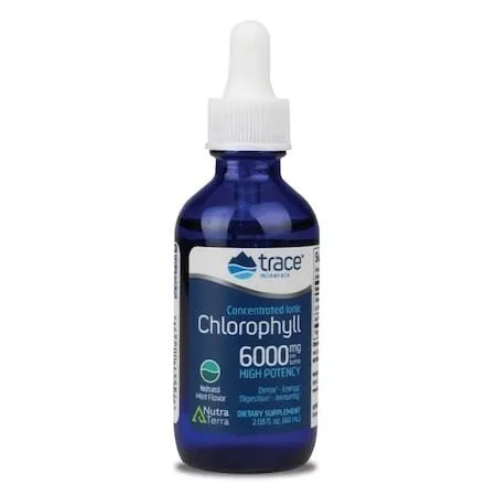 TRACE MINERALS CLOROFILA IONICA CONCENTRATA LICHIDA 6000 MG CU AROMA MENTA 59 ML