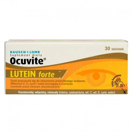 Ocuvite lutein forte, 30 capsule, vitamine pentru vedere