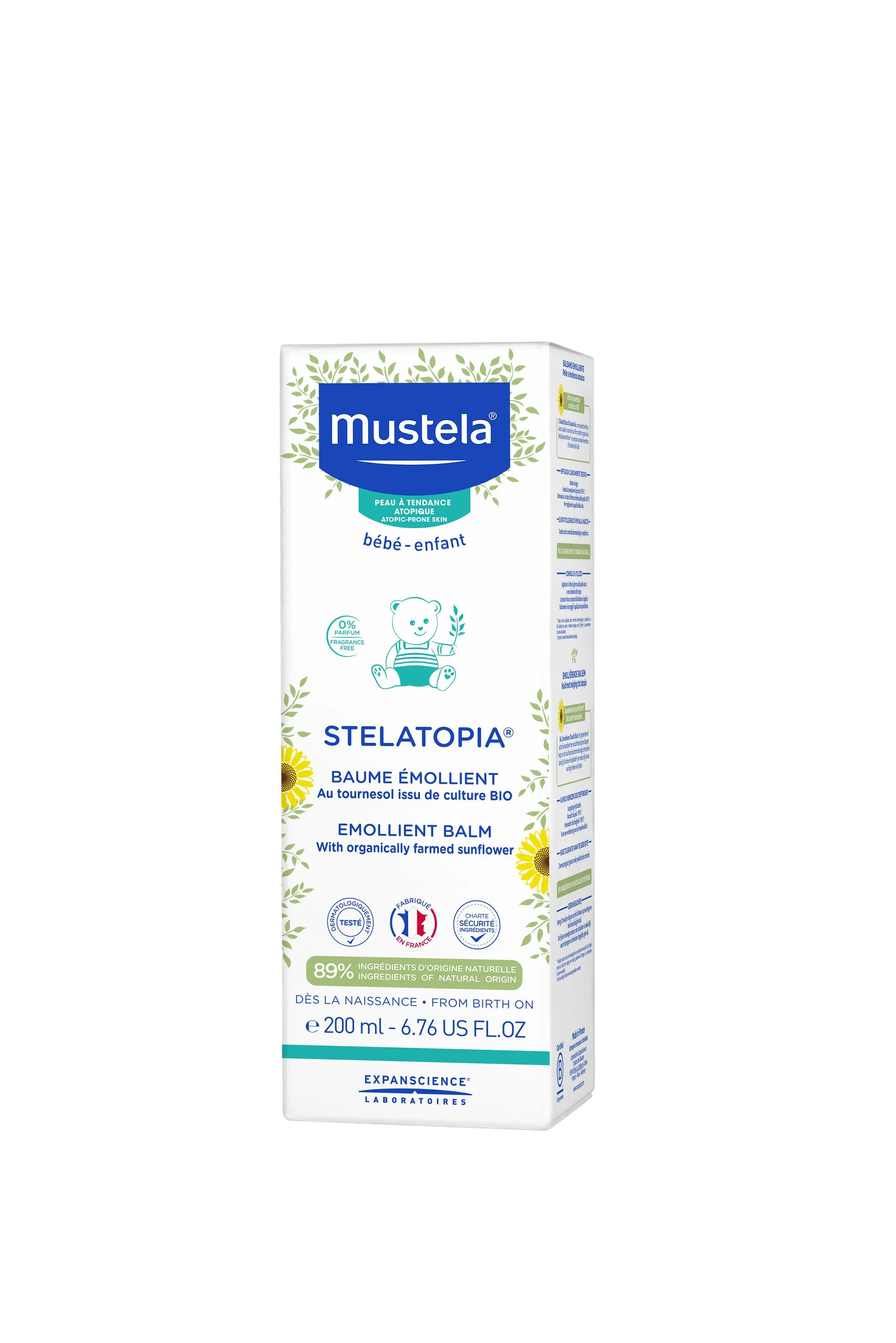 Stelatopia balsam emolient piele atopica, 200 ml, Mustela