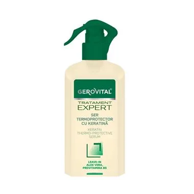 Ser termoprotector cu keratina Tratament Expert, 150 ml, Gerovital 1157