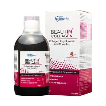 Collagen si Magneziu cu capsuni + vanilie Beautin, 500ml, Solgar