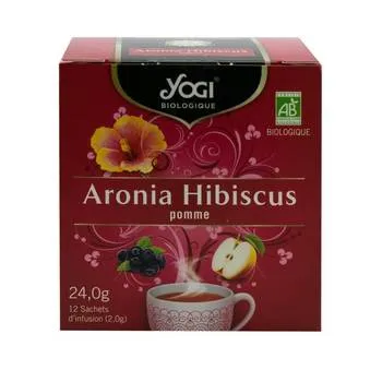 Ceai Aronia, hibiscus si mar, 12 plicuri, Yogi Tea