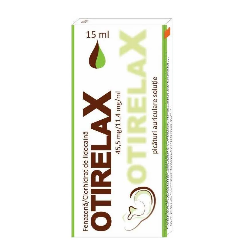 Otirelax 45,5mg/11,4ml picaturi auriculare x 15 ml (Rompharm)