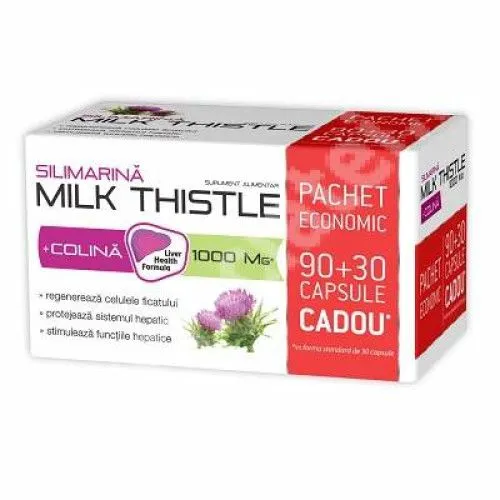Silimarina  Milk Thistle 1000mg ,90 +30 capsule