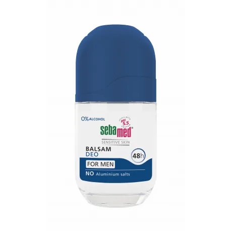 Sebamed, Deodorant balsam roll-on Sensitive pentru barbati, 50 ml