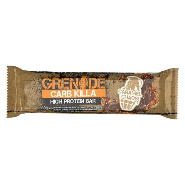 GNC GRENADE CARB KILLA BATON PROTEIC CU CARAMEL CHAOS 60G